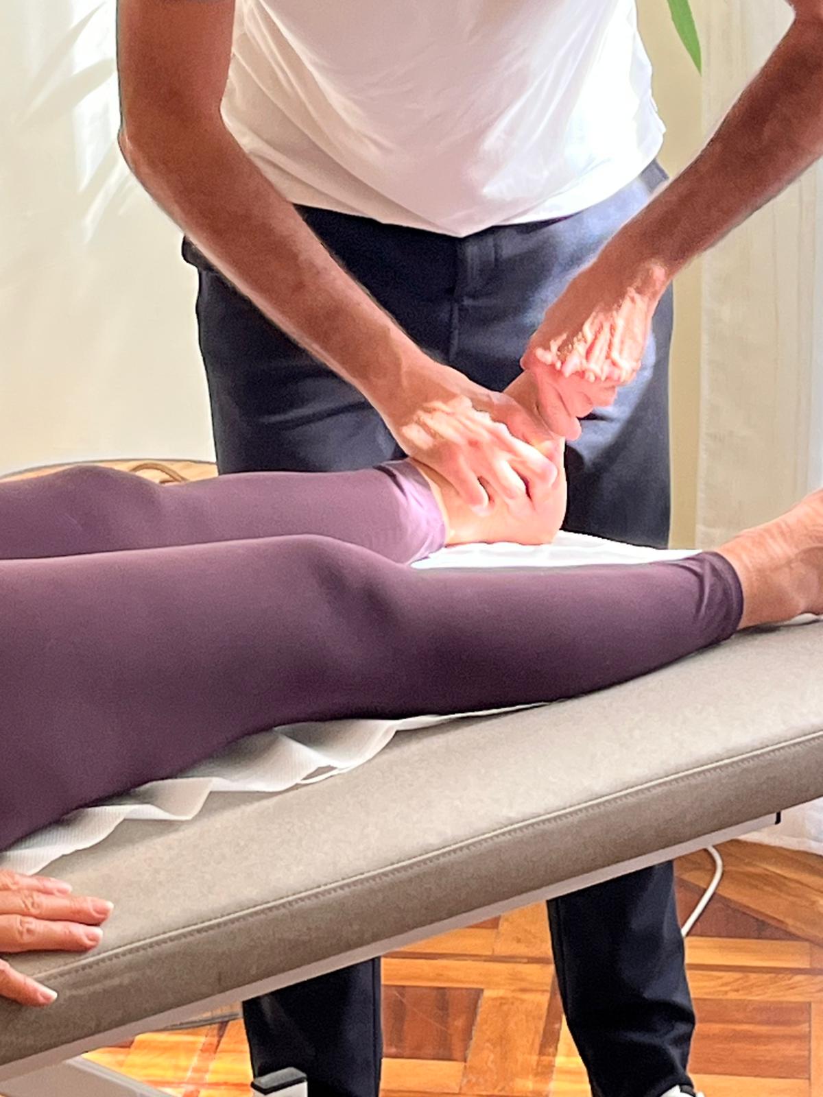 Massage du mollet